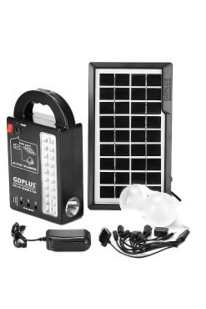 OEM Ηλιακό Σύστημα Φωτισμού με 3 LED Λάμπες – LED Φακό και Ηλιακό Πάνελ GD-999