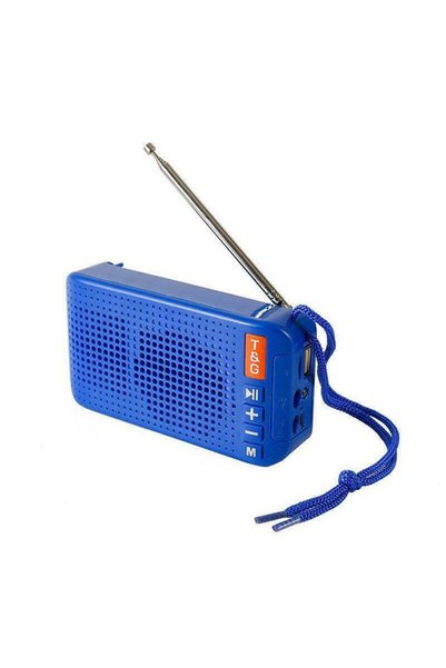T700 Ηχείο Bluetooth TG-184 5W Μπλε με Ραδιόφωνο και Υποδοχή USB