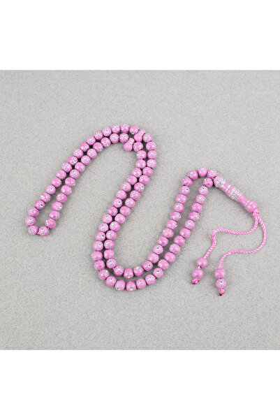 LapisDo Hajj Umrah Gift Stone 99-Piece 7mm Prayer Beads - Pink