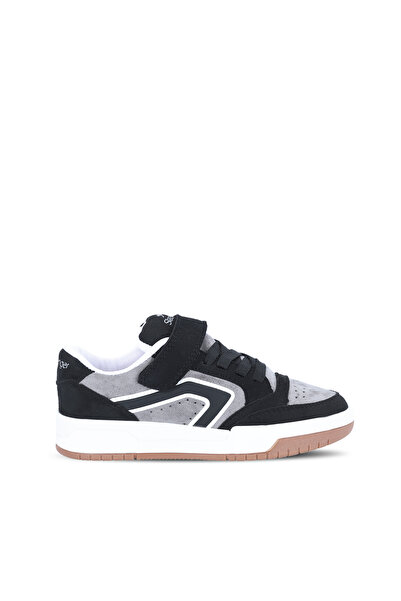 Slazenger حذاء رياضي كاجوال من الجلد السويدي الأسود للأطفال من الجنسين من CLA...