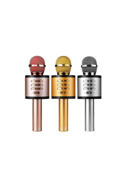 OEM Ασύρματο μικρόφωνο karaoke V9 με Bluetooth, LED και ενσωματωμένο ηχείο