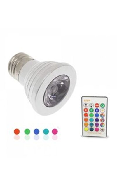 Rixme LED Λάμπα E27 5W 220V 450LM RGBW με Ασύρματο Χειριστήριο RZ-0064