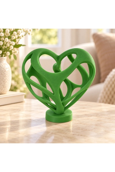 OEM Statuetă decorativă inimă cu design gol, imprimată 3D - 9,65 × 6,76 × 10 ...