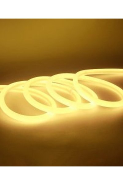 Rixme Αδιάβροχη Led Ταινία Neon 12V 5m με Τροφοδοτικό Θερμό Λευκό 3500K IP65 ...