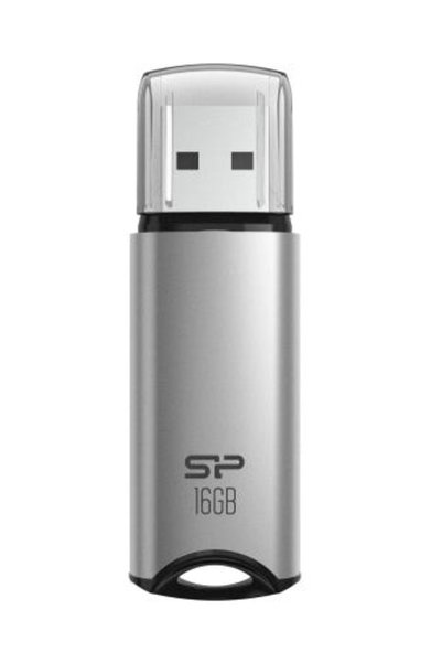 Silicon Power USB Flash Drive Marvel M02, 16GB, USB 3.2, γκρι