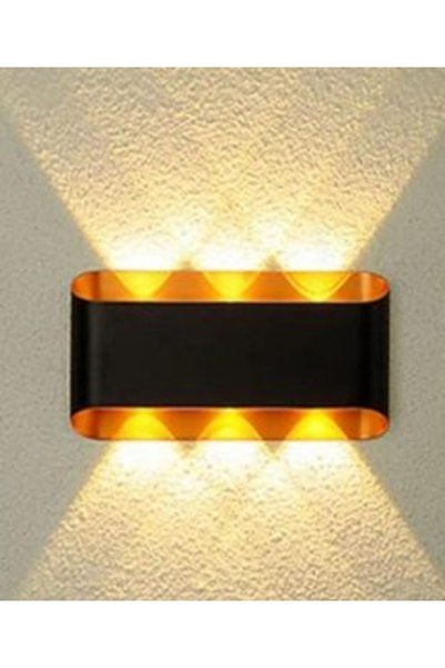 OEM Εξωτερικό διακοσμητικό φωτιστικό τοίχου 6W 3000K 85-265V ZJD-007 Μαύρο κα...