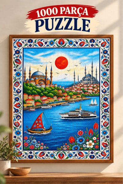 Tıfıl Toys 1000 Parça İstanbul Boğazı Puzzle 48 X 68 CM Yüksek Baskı Kaliteli...