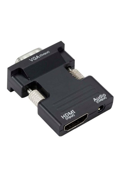 POWERTECH αντάπτορας HDMI σε VGA CAB-H120 με 3.5mm, μαύρος