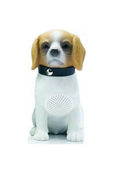 Dog Ηχείο Bluetooth Digital 3W, Λευκό, Φορητό με USB και MicroSD