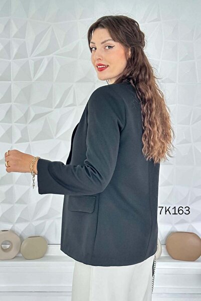 İnce Topuk Double Fabric Blazer Jacket 7K163