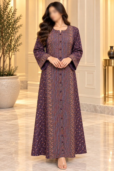 RONZA Women's Robe Made of Corduroy Fabric