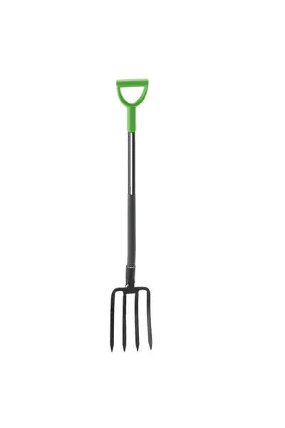 MyOfficeShop Furcă de grădină cu 4 dinți din oțel și mâner metalic, 120 cm, n...