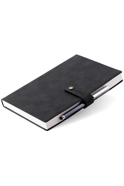 Delfino Silver DELFINO Refillable Writing Journal, Hardcover Notebook, Retro ...