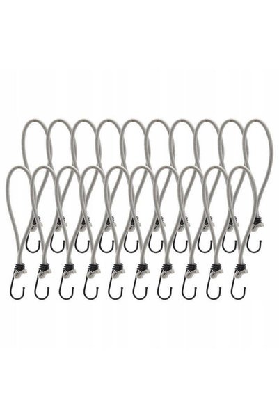 MyOfficeShop Set de 25 de benzi elastice pentru fixarea prelatelor sau a bann...