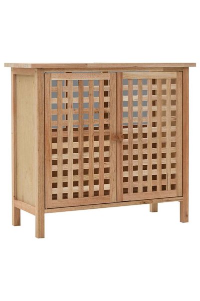 vidaxl Dulap de chiuvetă, lemn masiv de nuc, 66 x 29 x 61 cm