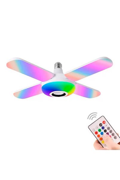 OEM Λάμπα LED 40W UFO Football Τριπλό Πάνελ Αναδιπλούμενη E27 Μαύρη LI-FA-1940
