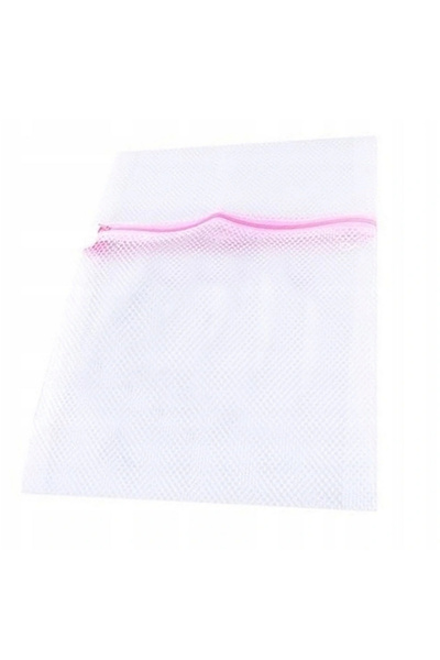 zola Saculet pentru spalarea lenjeriilor intime, plasa, cu fermoar, alb, 70x5...