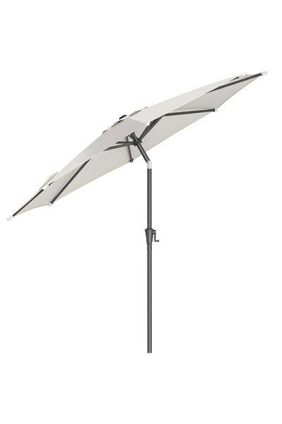 SONGMICS Umbrelă de grădină, cu manivelă pentru deschidere, sistem de înclina...