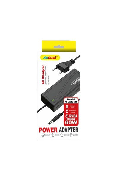 Andowl Φορτιστής Laptop Q-A265B Universal 60W 12V 5A με αντάπτορα