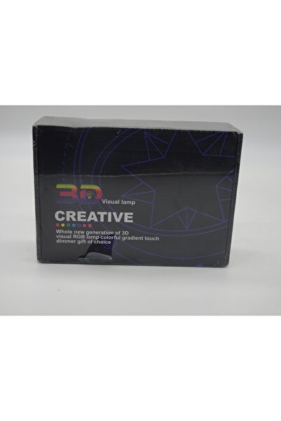 Generic Brand Lampă de veghe 3D cu efect vizual RGB și control tactil / telec...