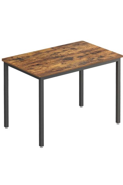 VASAGLE Masă de bucătărie pentru 4 persoane, cadru metalic, stil industrial, ...