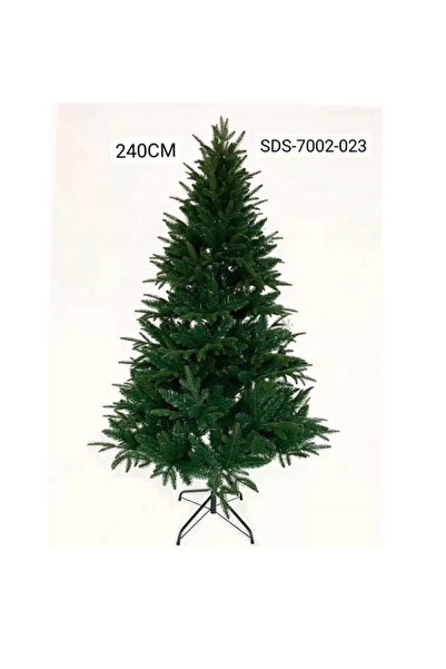 OEM Χριστουγεννιάτικο Δέντρο 240cm Πράσινο με Μεταλλική Βάση