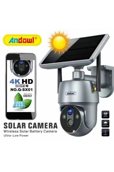 Andowl Κάμερα Παρακολούθησης IP Wi-Fi Full HD 1080p Αδιάβροχη Μπαταρίας Q-SX0...