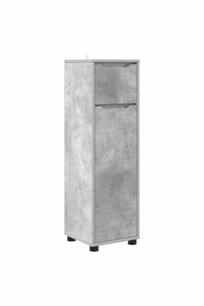 vidaxl Dulap de Baie Gri din beton 30,5 x 30 x 101 cm Lemn prelucrat