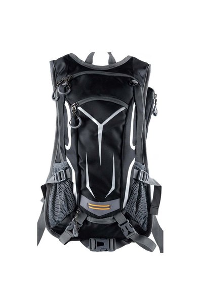 MyOfficeShop Rucsac de drumeție, gri cu elemente reflectorizante, 18 litri, 4...