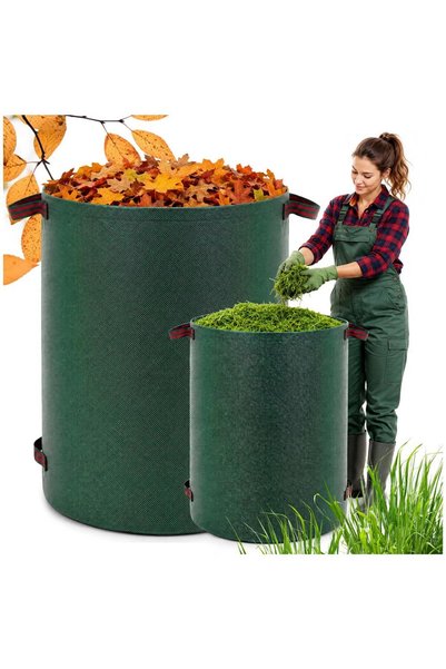 MyOfficeShop Coș pliabil pentru frunze, iarbă și deșeuri de grădină, 300 L, p...