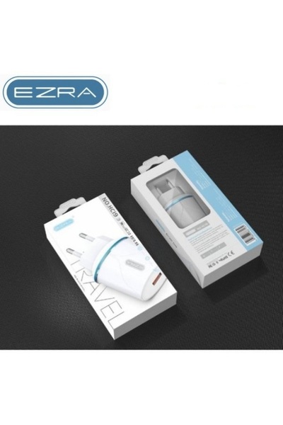 EZRA Φορτιστής USB-A Λευκός 3A Ταχείας Φόρτισης Χωρίς Καλώδιο