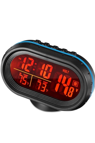OEM Ψηφιακό ρολόι βολτόμετρο αυτοκινήτου VST-7009V με θερμόμετρο