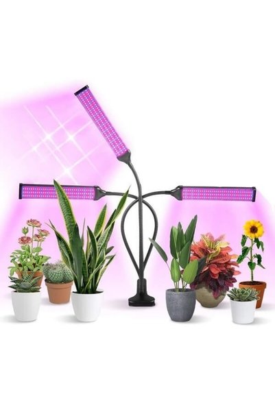 OEM Φωτιστικό LED Ανάπτυξης Φυτών Full Spectrum 72x Μαύρο 3x Επιτραπέζιο 85539