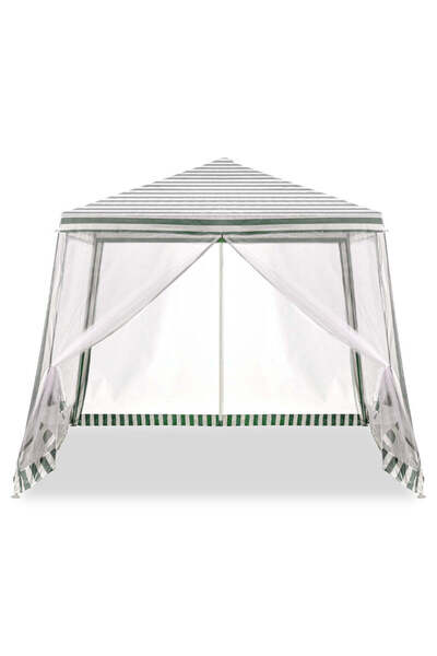 MyOfficeShop Pavilion de grădină tip cort, pereți cu plasă anti-insecte și st...