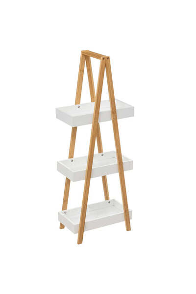 5five Simple Smart Raft 5Five Natureo cu 3 niveluri, MDF și bambus, 30x18x82 ...