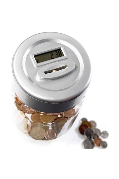 OEM Κουμπαράς Ψηφιακός Πλαστικός με LCD Smart Safe Jar 12x12x17cm