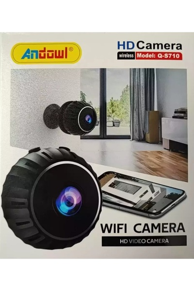 Andowl Κρυφή Κάμερα Παρακολούθησης 1080P 360° WiFi USB με Κάρτα Μνήμης Q-S710