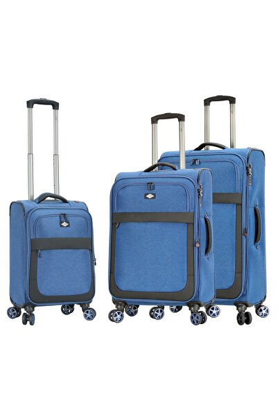 Lee Cooper Set Trolere Extensibile Lee Cooper, Poliester, 4 Roti duble, Cifru...