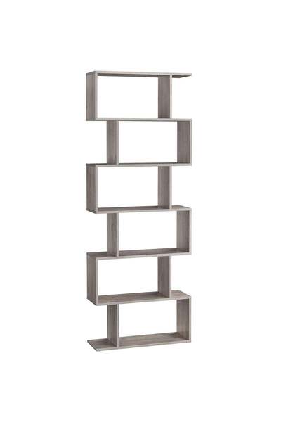 VASAGLE Bibliotecă, raft cu 6 module de depozitare, pentru living, din lemn, ...