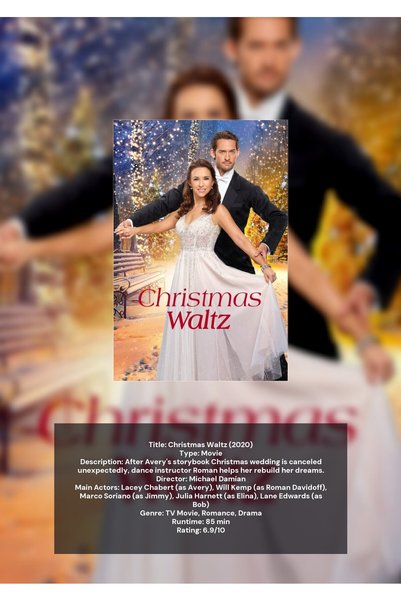 OEM Christmas Waltz Infographic Poster, Holiday Decoration, 250g Cardboard, A4