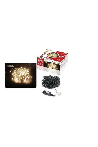 Arrango Χριστουγεννιάτικα λαμπάκια 400 LED θερμό λευκό, 23μ πράσινο καλώδιο