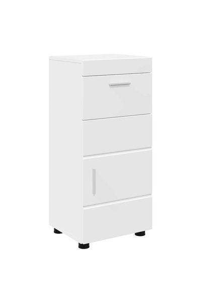 vidaxl Set dulap baie TULUM Alb 37 x 31,5 x 82 cm Lemn prelucrat