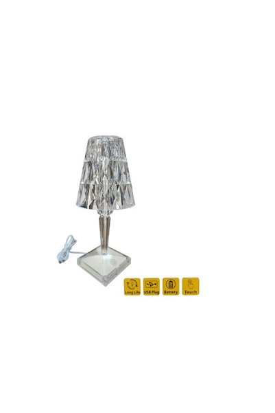 OEM LED Φωτιστικό Επιτραπέζιο Διακοσμητικό Λευκό με Ενσωματωμένο LED 11x8,5x2...