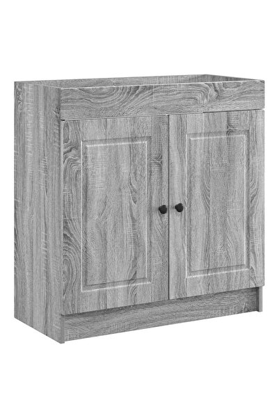 vidaxl Dulap de baie sub chiuvetă Sonoma gri 78,5 x 37,5 x 81 cm