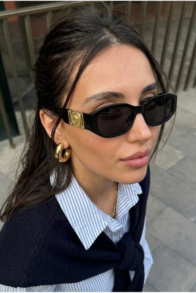 MACERATİ Vella Ultra Light Black Women's Sunglasses with Uv400 Filter