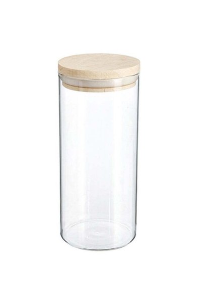 5five Simple Smart Borcan etanș 5Five din sticlă borosilicată cu capac din le...