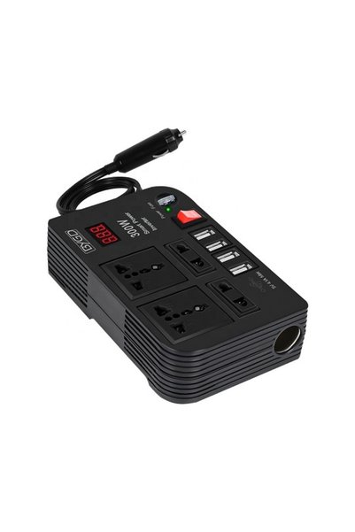 Andowl Inverter αυτοκινήτου 300W E8982 12V-220V με 4xUSB
