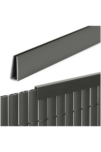 MyOfficeShop Profil de mascare din PVC pentru panou de gard, 100 cm, protecți...