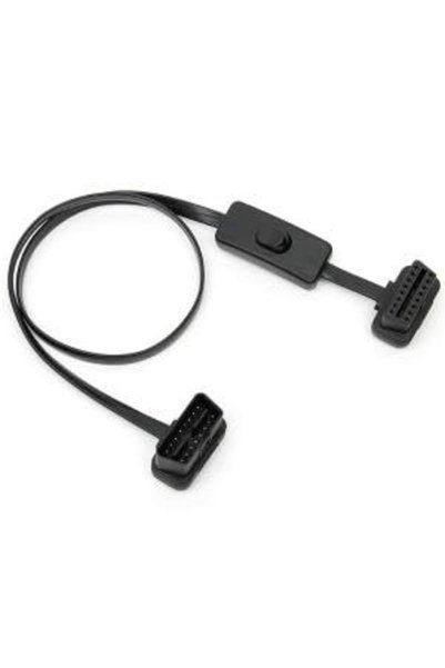 Generic كابل تمديد OBD2، كابل تمديد 16 دبوس لماسح OBDII، كابل OBDII رفيع للغا...