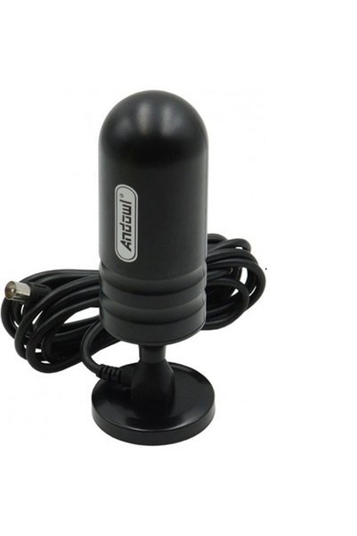Andowl Κεραία Τηλεόρασης Q-A160 Εσωτερική Μαύρη Coaxial, Χωρίς Τροφοδοσία